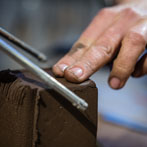 Patricia Shone in her studio 2018